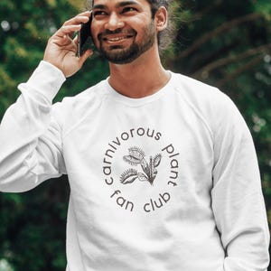 Sudadera con ilustración botánica de la Venus atrapamoscas / Club de fans de plantas carnívoras