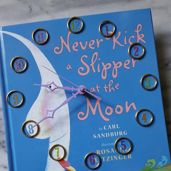 Never Kick a Slipper at the Moon - Book/ Wall Clock