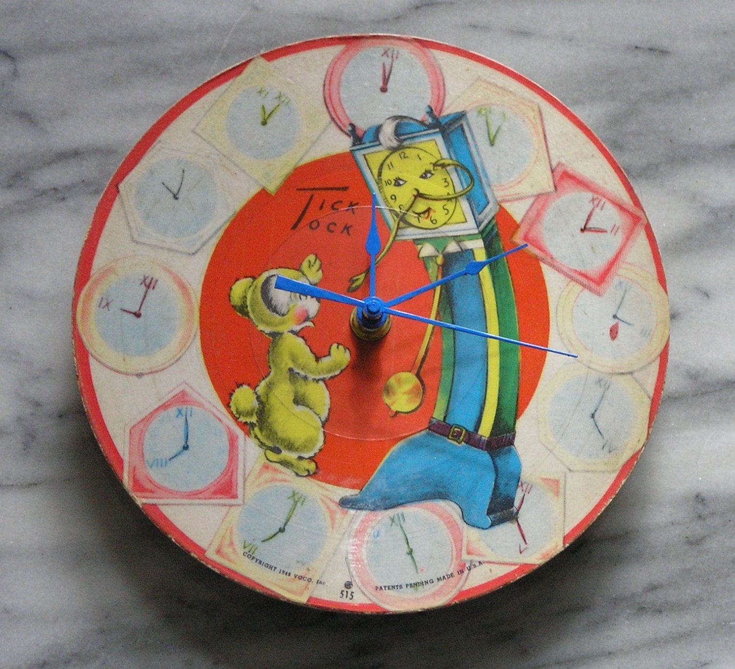 Tic Tock Record Clock for Children - Etsy