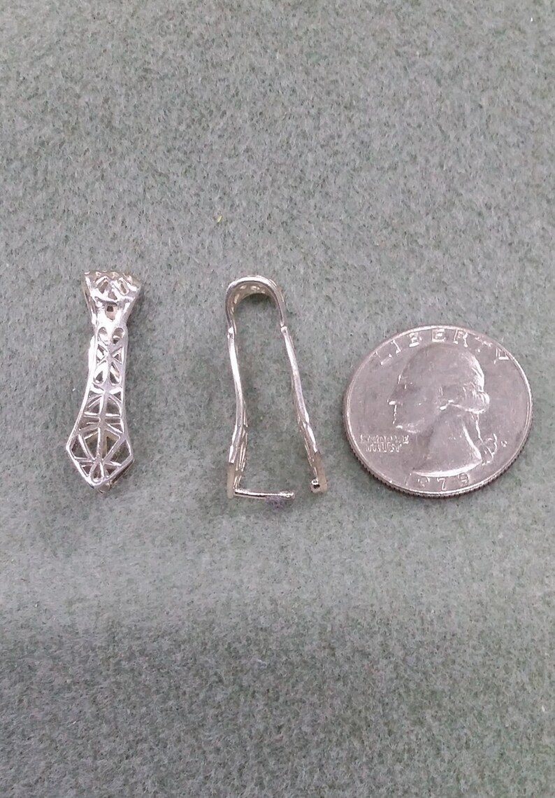 Sterling Silver Pinch Bail Item 111 Etsy