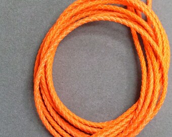 Bolo Tie Cord, Bright Orange, 35 1/4 inches long BBTC6
