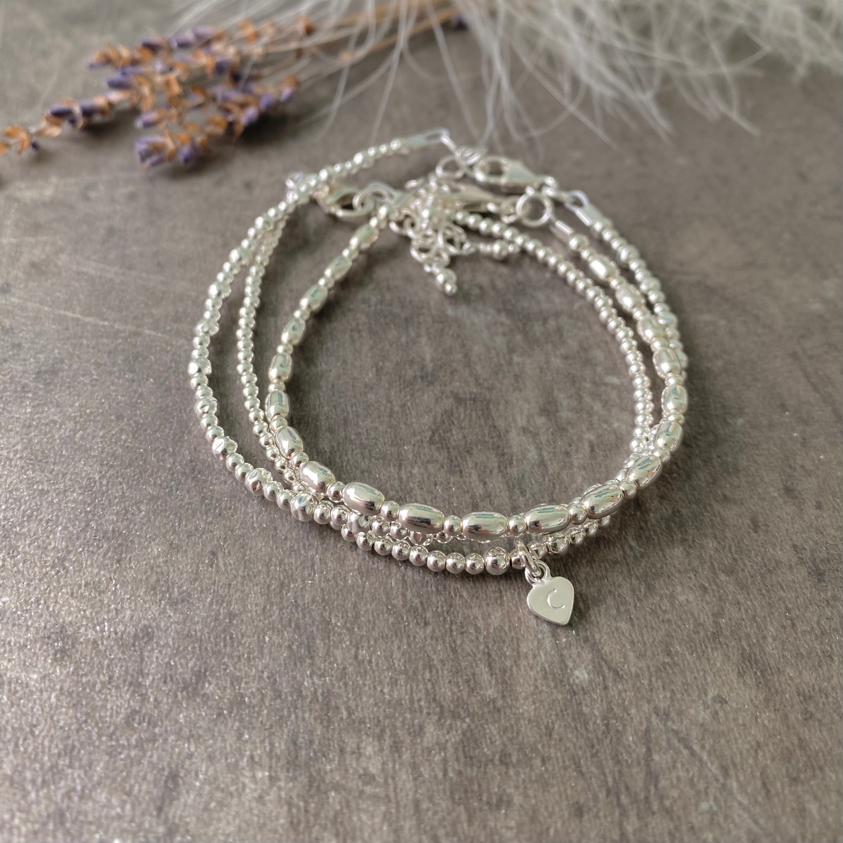Elegant Sterling Silver Diamond Shape Kada Style Bracelets for Valentine  Gift Annniversary Gift for Couple