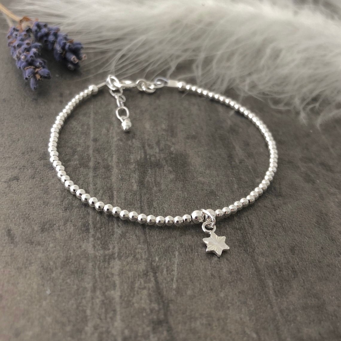 Stacking Charm Bracelet Sterling Silver Charm Bracelet Etsy UK