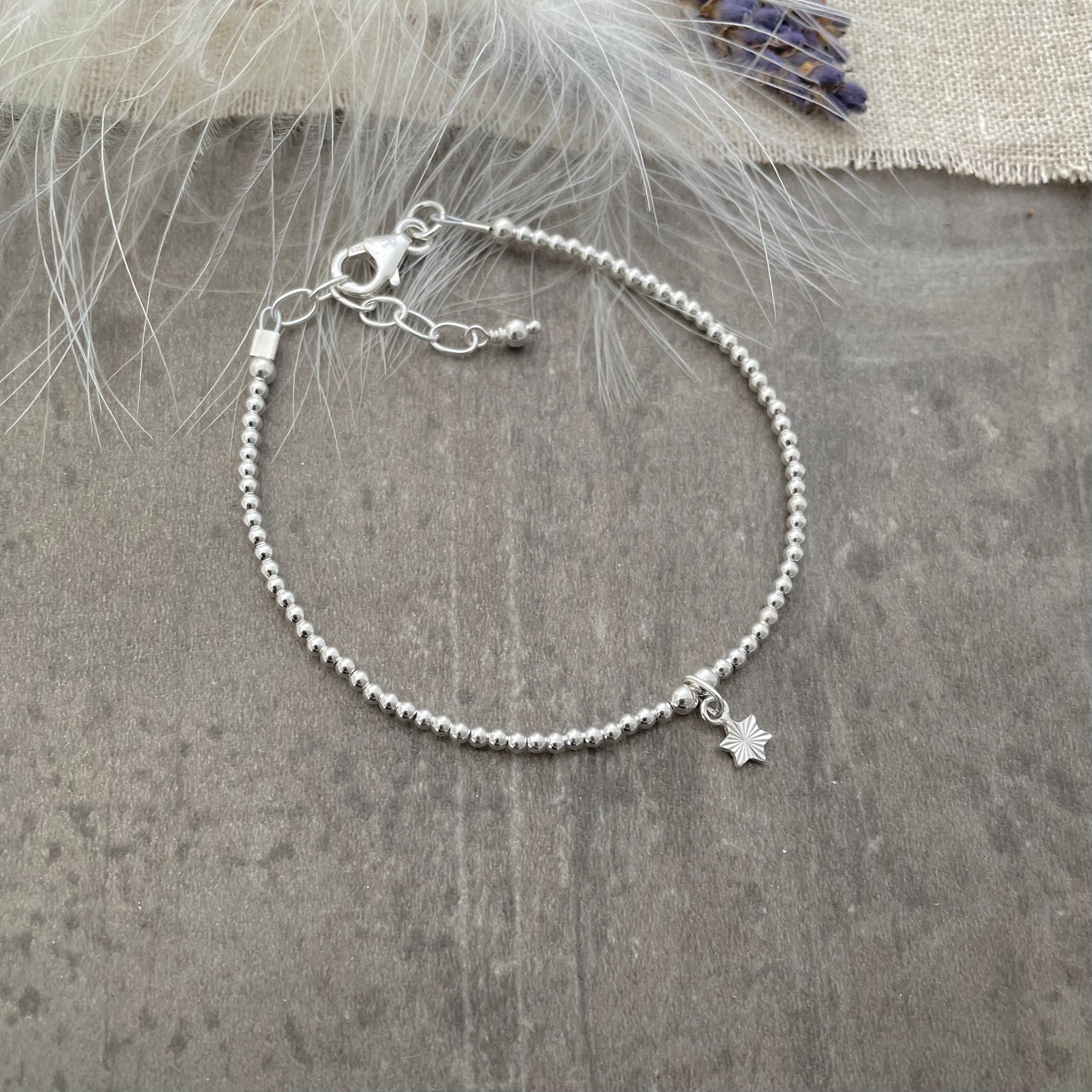 Stacking Charm Bracelet Sterling Silver Charm Bracelet Etsy UK