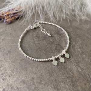 Family Initials Personalised Initial Bracelet , Dainty Sterling Silver Jewellery image 3