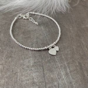 30th Birthday Jewellery, Initial Bracelet Personalised in Sterling Silver image 3