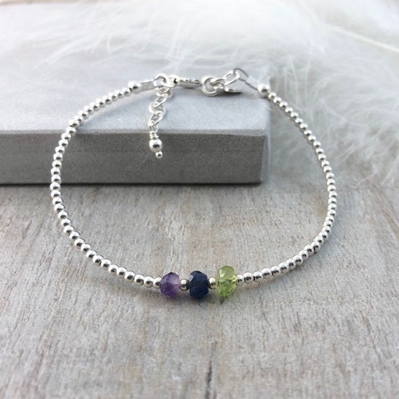 family birthstone bracelet