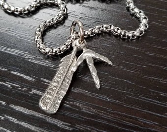 mens hunting faith and fishing necklace