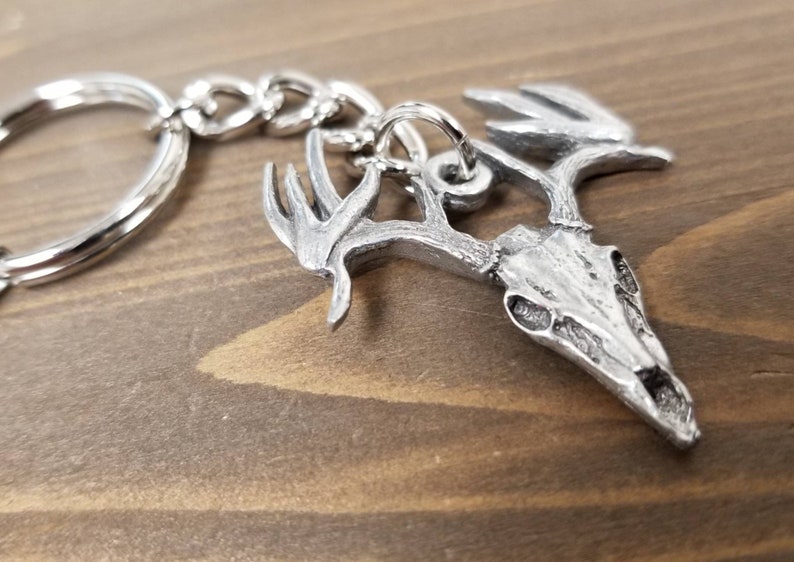 Little d designs deer skull keychain drop tine antler deer  etsy Little d designs deer skull keychain drop tine antler deer  etsy