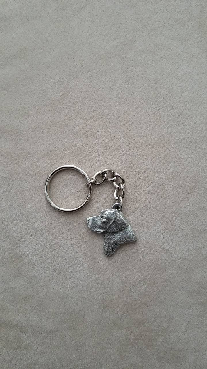 Labrador Head Keychain Lab Dog Keychain Labrador Retriever Etsy