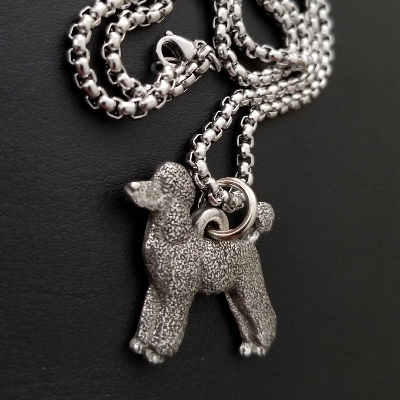 Poodle Dog Necklace Poodle Gift Jewelry Set Poodle Charm Art Etsy