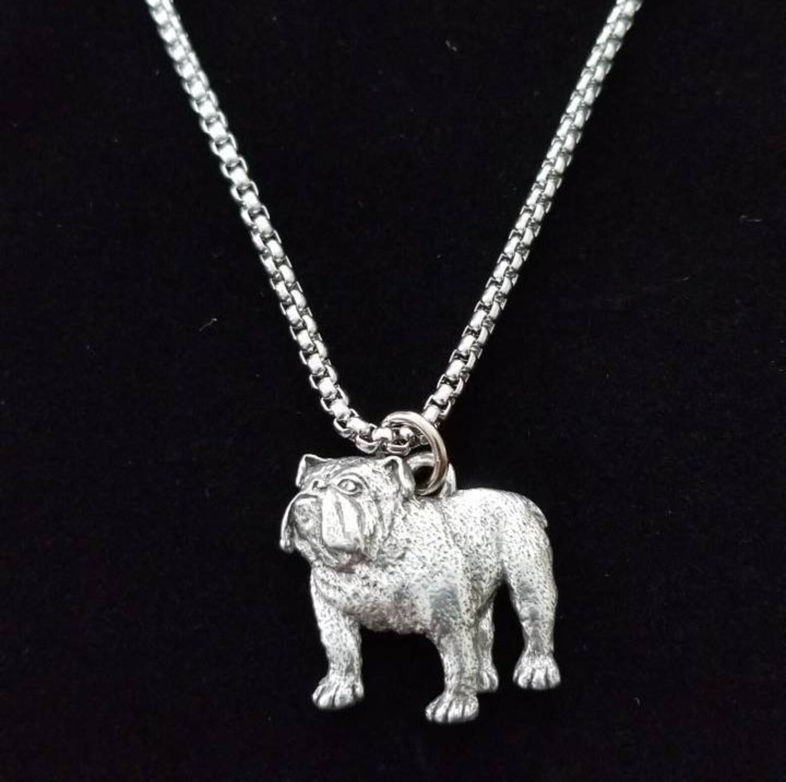 Bulldog Necklace Jewelry Pet Gifts English Bulldog Dog Lover Etsy