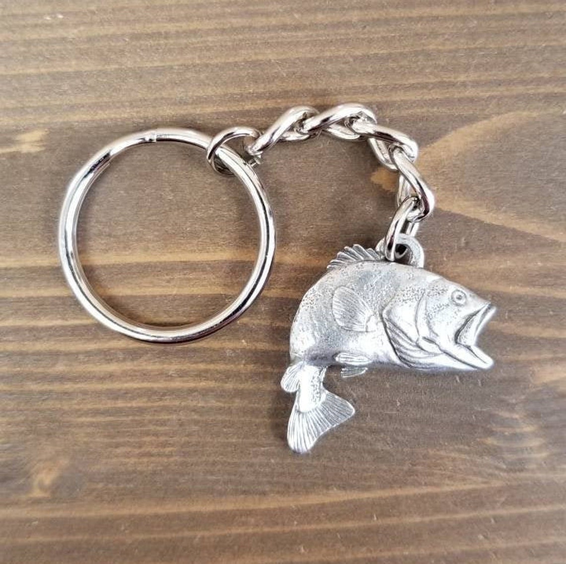 Largemouth Bass Fish Keychain Bass Fish Keychain Large Mouth Etsy