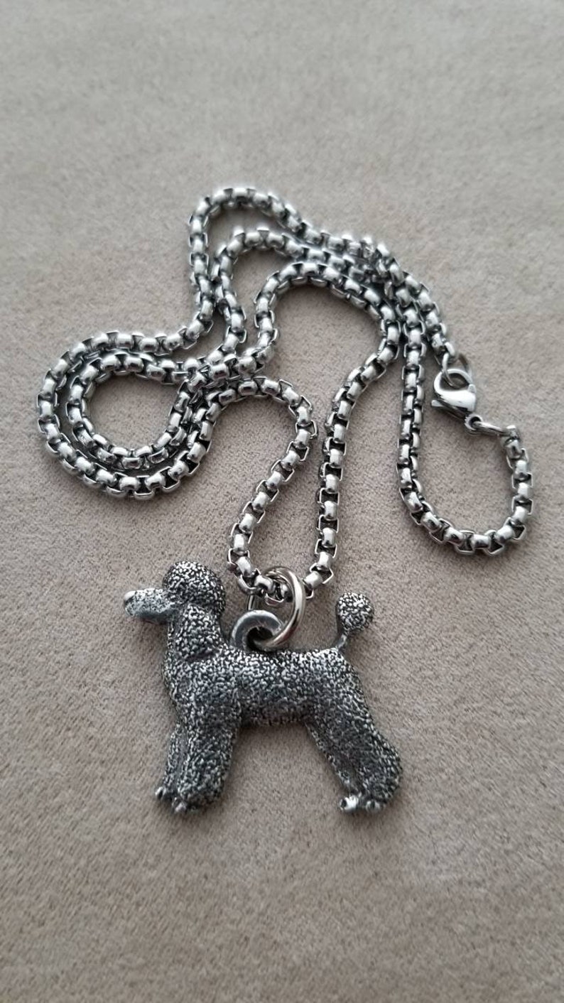 Poodle Dog Necklace Poodle Gift Jewelry Set Poodle Charm Art Etsy