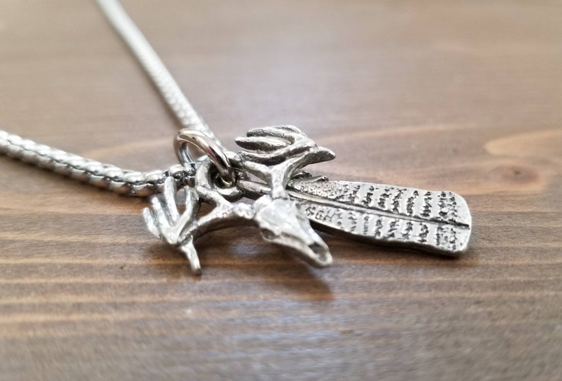 Bowhunter Deer Turkey Hunting Necklace Deer Skull and Turkey Etsy