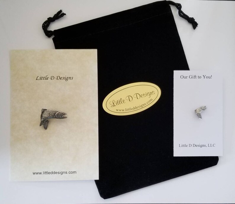 Trout Hat Lapel Pin Jumping Rainbow Trout Fish Pin Trout Etsy