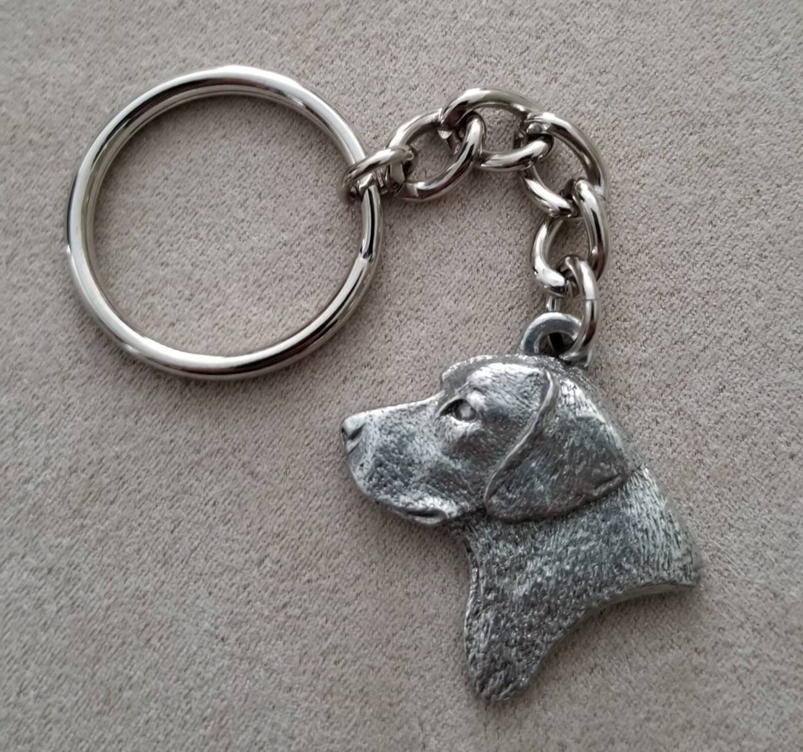 Labrador Head Keychain Lab Dog Keychain Labrador Retriever Etsy
