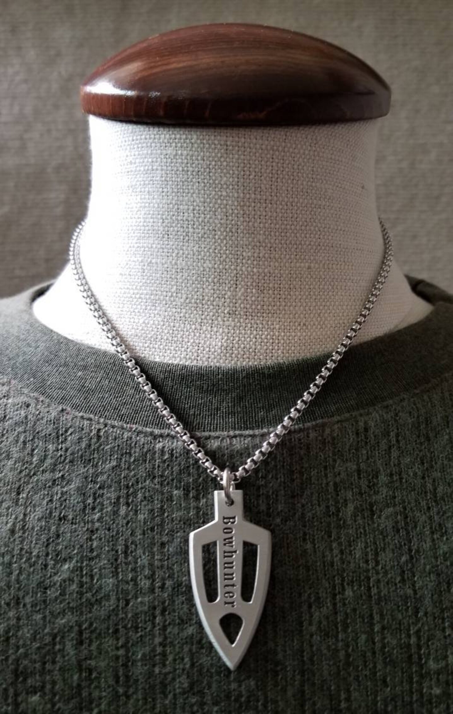 BOWHUNTER Necklace Bowhunting Broadhead Necklace Hunting Gifts Etsy