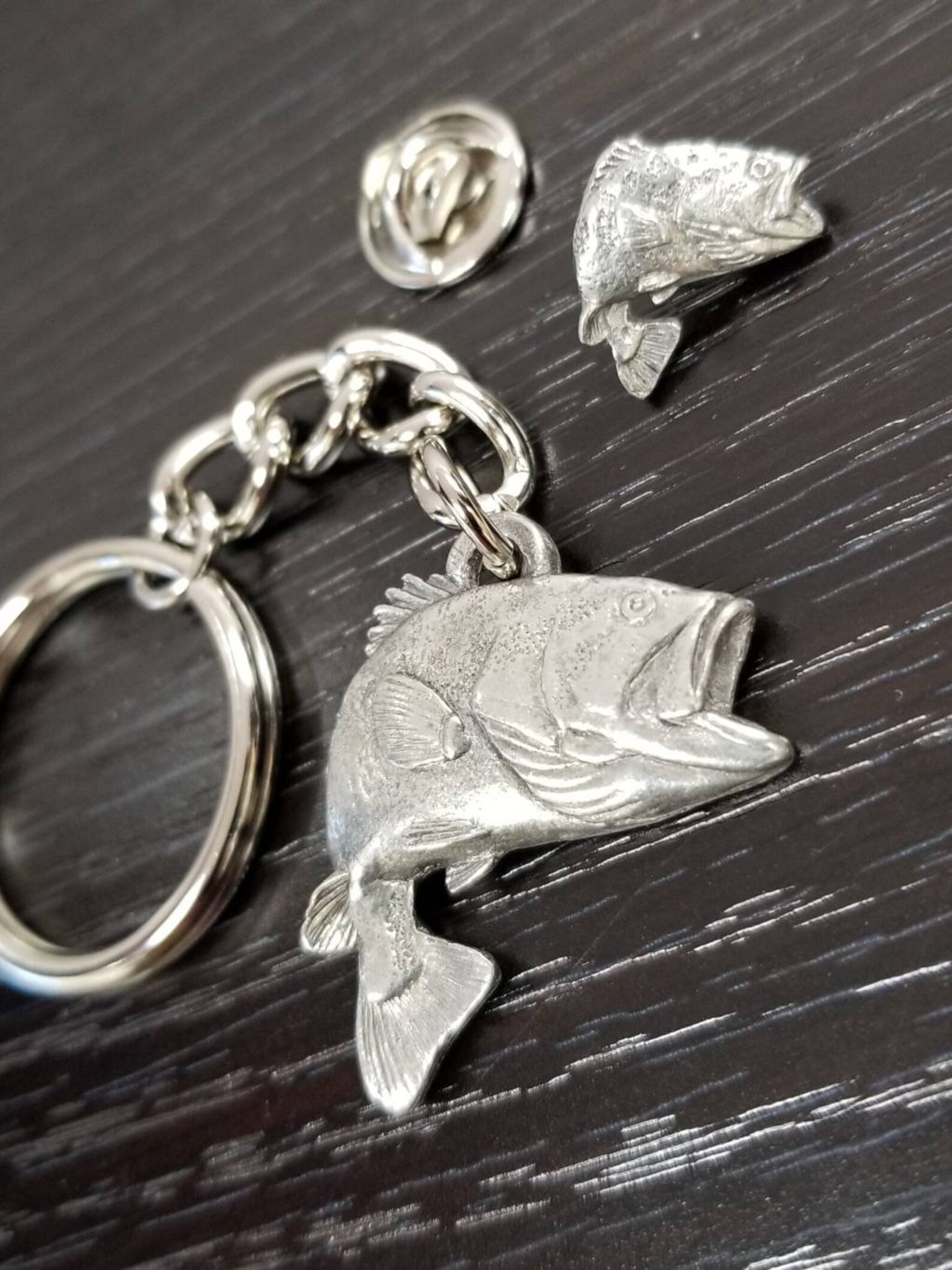 Largemouth Bass Fish Keychain Bass Pendant Fishing Gifts Etsy