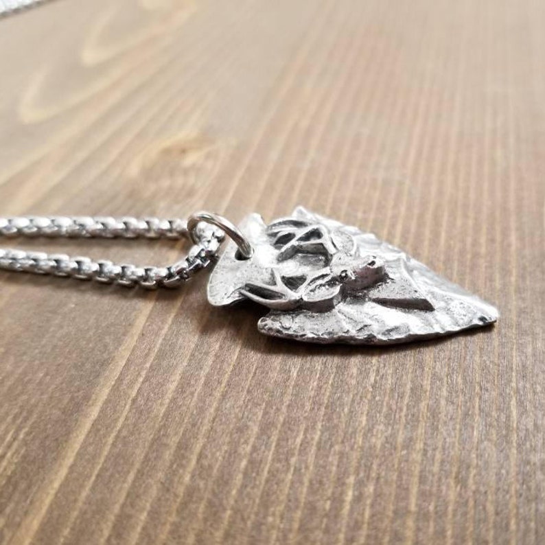 Deer Hunting Arrowhead Necklace Hunting Gifts for Men Deer Etsy