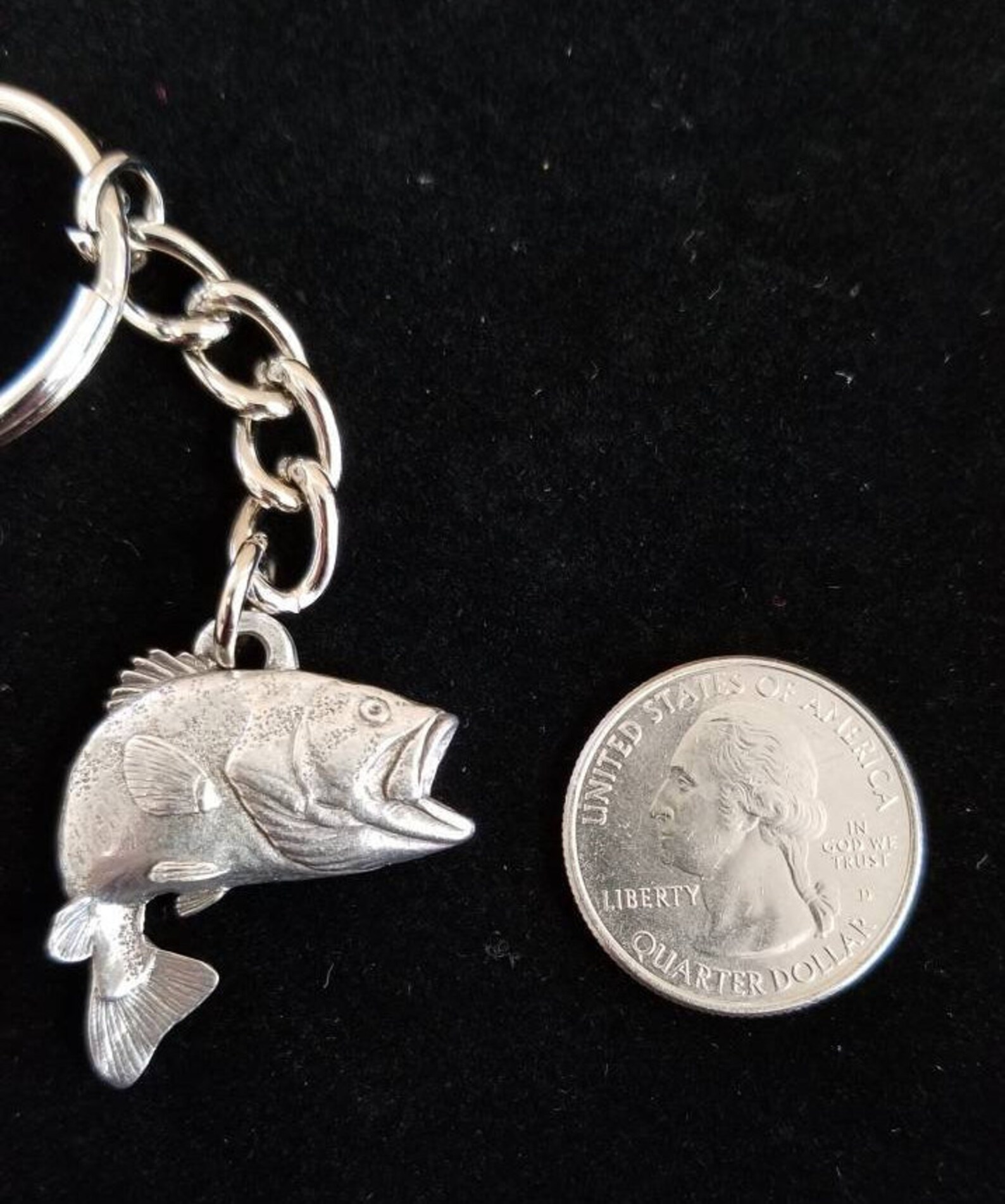 Largemouth Bass Fish Keychain Bass Pendant Fishing Gifts Etsy