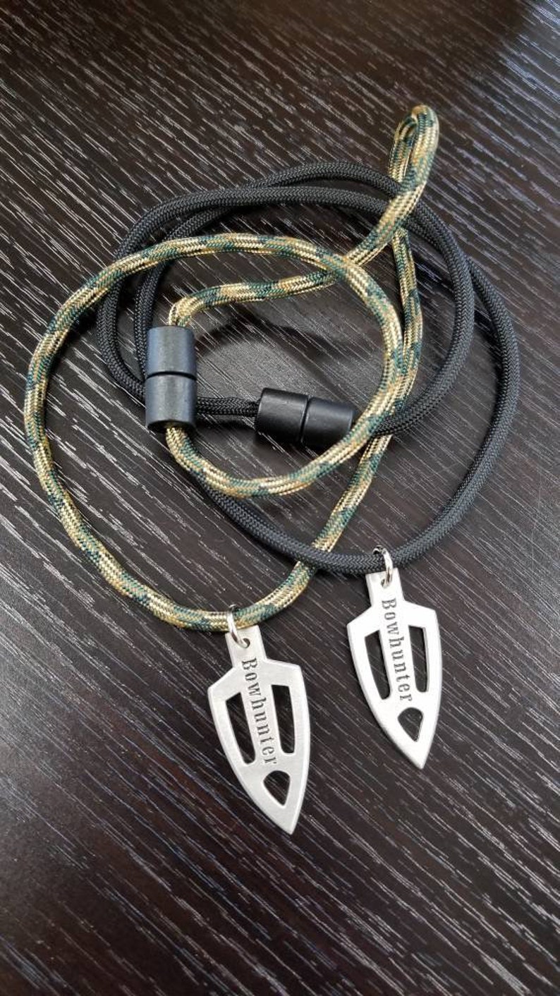 Bowhunter Broadhead Arrowhead Pendant Necklace Deer Bow Hunter Etsy