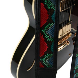 Handpainted Python Guitar Strap - HP113 II