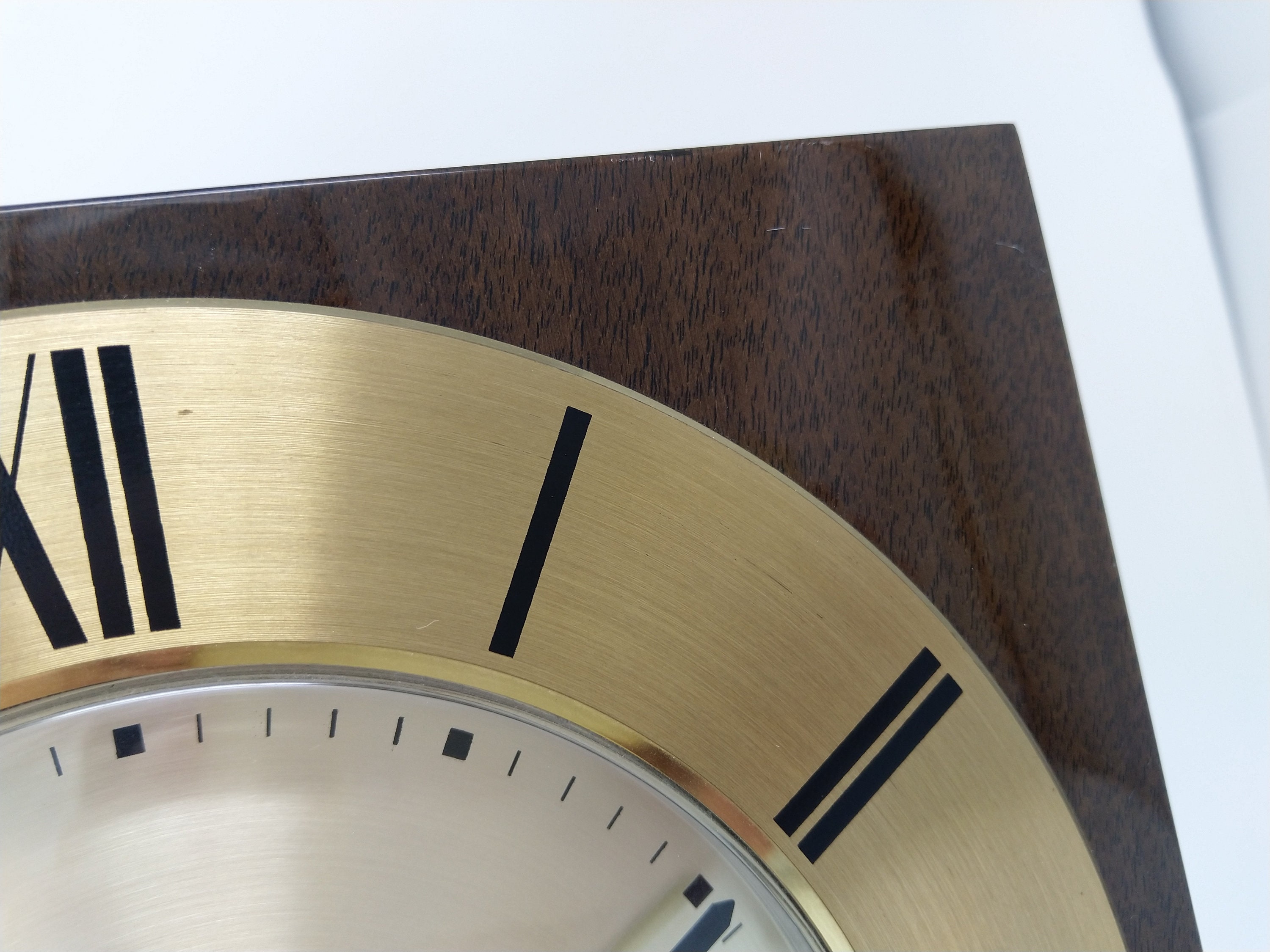 Vintage Wall Clock Junghans Electronic ATO-MAT 338/3056 4 Jewels W