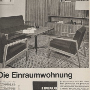 Vintage Mid Century Mod Magazine Das Haus Architecture Lifestyle & Interior 6/1962 German Language 1960s Modernist House Inspiration image 5