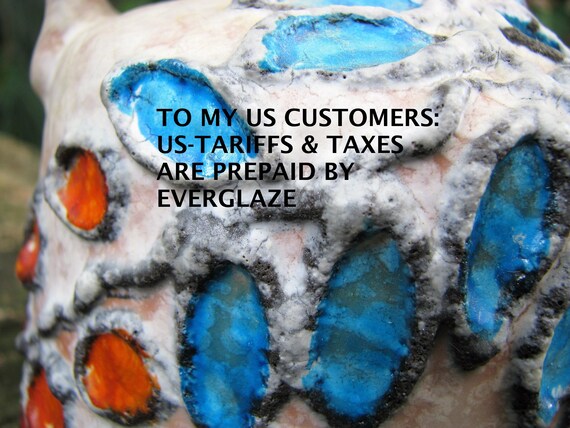 ヴィンテージ花瓶 Ruscha Keramik – Fat Lava – 1960年代ミッド