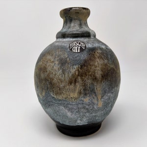 Vintage Vase Ruscha Keramik No. 831 – Fat Lava – 1960s – Mid Century Modernist Design – w. Label – West German Pottery – Teal
