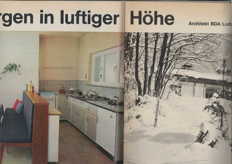 Vintage Mid Century Mod Magazine Das Haus Architecture Lifestyle & Interior 6/1962 German Language 1960s Modernist House Inspiration image 3