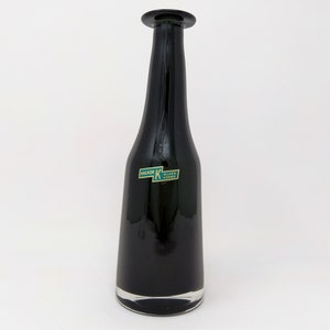 Vintage Vase Magnor K Norsk – Mid Century Modernist Art Glass 1950s Scandinavia – Silver Medal Milan Triennial 1960 – A. Moerch 1959 – Label