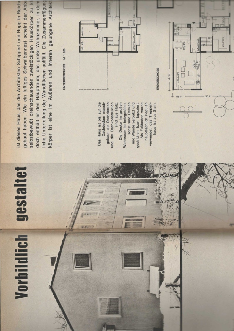 Vintage Mid Century Mod Magazine Das Haus Architecture Lifestyle & Interior 6/1962 German Language 1960s Modernist House Inspiration image 4