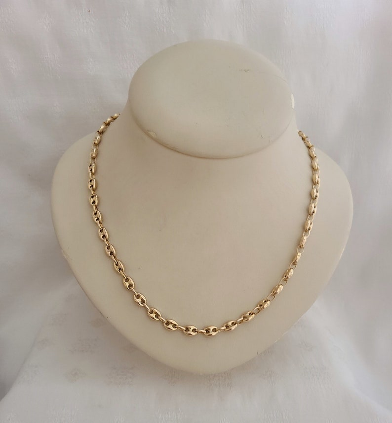 Classic 14k Yellow Gold Anchor Link Chain 22 W/lobster Claw - Etsy