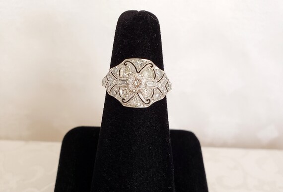Antique Edwardian Platinum and Diamond (Wedding?)
