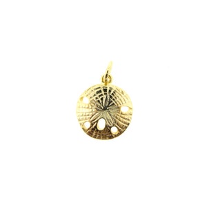 Gold Sand Dollar Charm