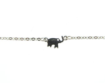 Silver Elephant Anklet