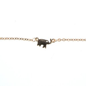 Rose Gold Elephant Anklet
