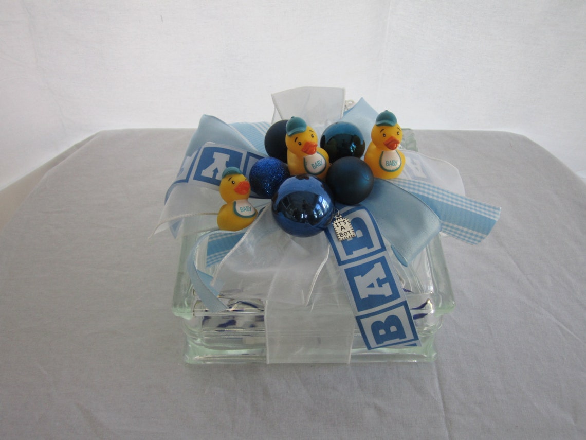 Lighted Glass Block, Night Light, Baby Boy, New Baby, Nursery