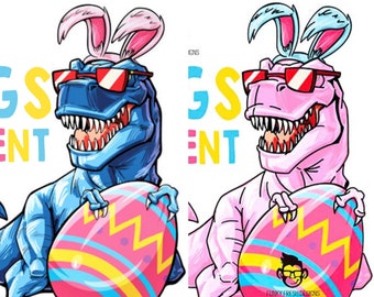 Dinosaurus eieren Cellent Pasen sublimatie ontwerp. Perfect voor jongens meisjes. Bunny ears Easter Egg Digitaal bestand. png jpeg jpg transfer dino |