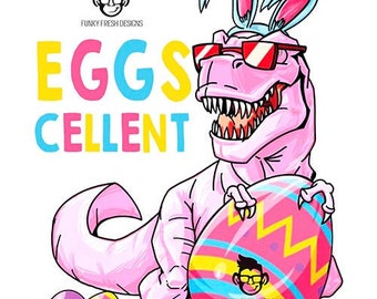 Dinosaurus eieren Cellent Pasen sublimatie ontwerp. Perfect voor jongens meisjes. Bunny ears Easter Egg Digitaal bestand. png jpeg jpg transfer optioneel