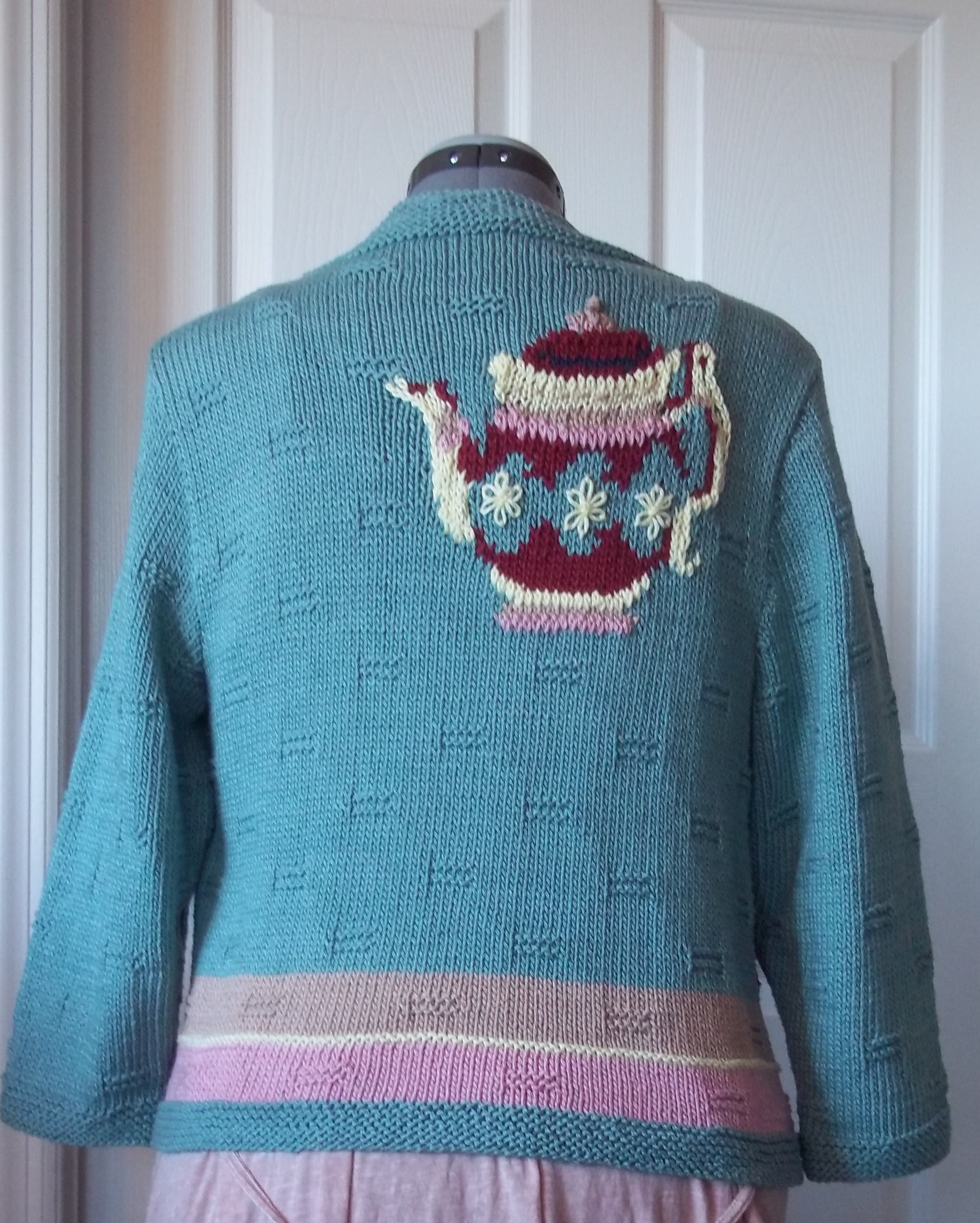 トップス 60's Hand made knit cardigan Vintage Italian Hand Knit Cardigan Sweater Women's XS