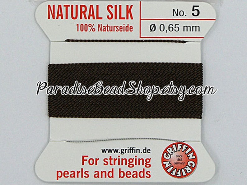 Silk Beading Thread Size Chart