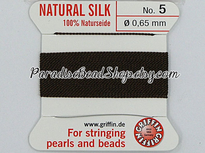 Griffin Bead Cord Size Chart