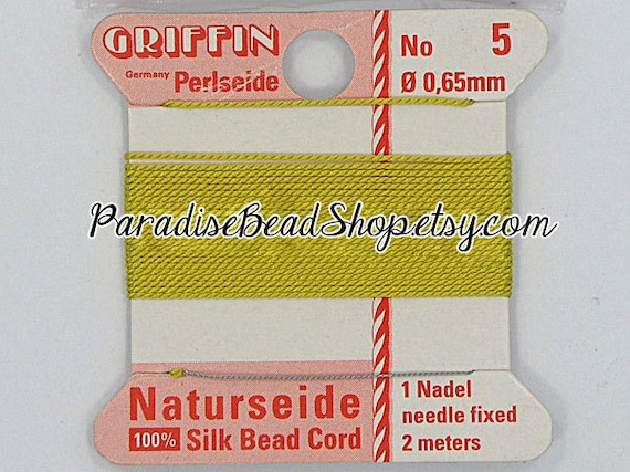 Griffin Bead Cord Size Chart