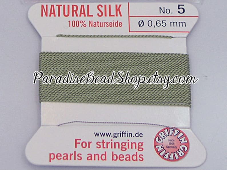Griffin Bead Cord Size Chart