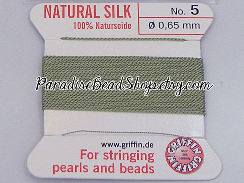 Griffin Bead Cord Size Chart