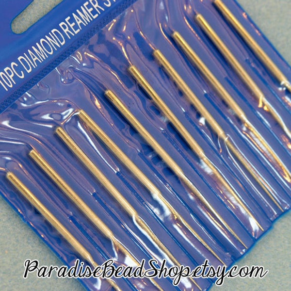 Diamond Reamer, 10 Piece Set, Jewelry Making Supplies