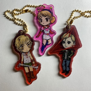 Silent Hill 2.5 inches acrylic keychain charm | Heather Cheryl Alessa Mason and James Sunderland | SH2 SH3 Dead by Daylight horror games